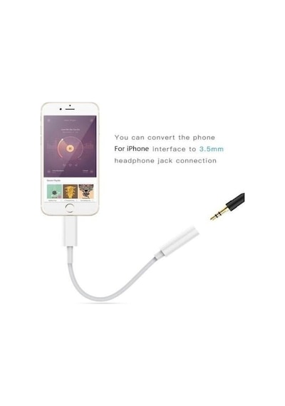 Bs Lightning To Headphone Adapter - Dişi Giriş Aux - Aux Dönüştürücü