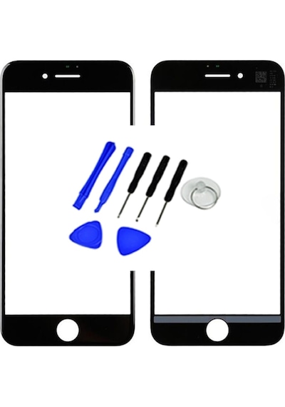 Apple Uyumlu iPhone 7 Ocalı Ön Am Dokunmatik Lens +Tamir Seti