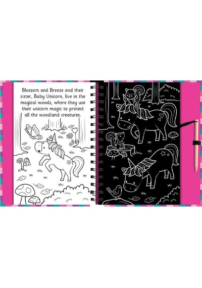 Imagine That Scratch And Draw - Unicorns