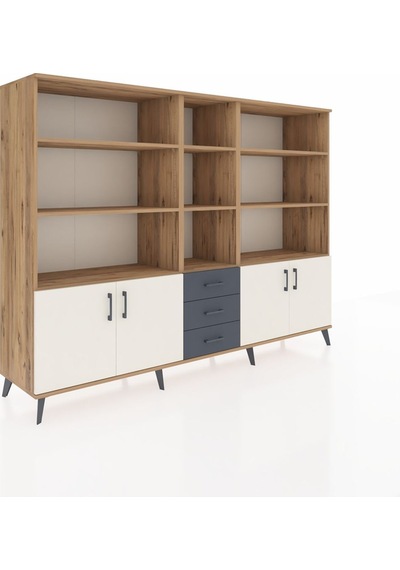 Hyperion Dolap 11 Raflı 3 Çekmeceli 4 Kapaklı 220x44x163 Çam-ayta Çam-aytaşı/antrasit Hyperion Dolap 11 Raflı 3 Çekmeceli 4 Kapaklı 220x44x163 Çam-ayta Çam-aytaşı/antrasit