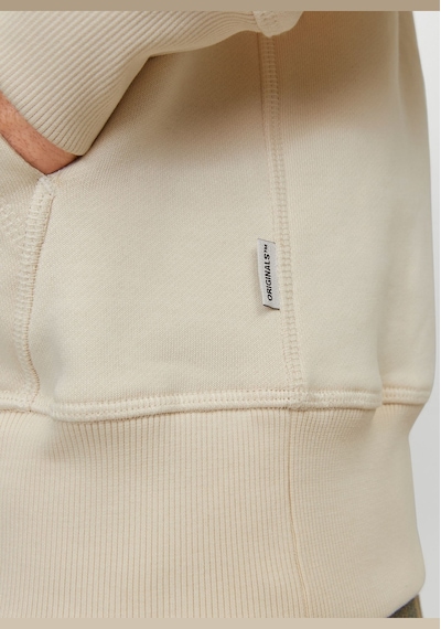 Jack & Jones Erkek Kapüsonlu Gögüs Logo Baskili Sweatshirt - Frederiksberg 12262811 Antique White Siyah Jack & Jones Erkek Kapüsonlu Gögüs Logo Baskili Sweatshirt - Frederiksberg 12262811 Antique White Siyah