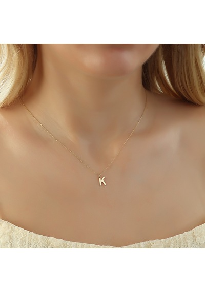 Glorria Altın K Harfi Kolye