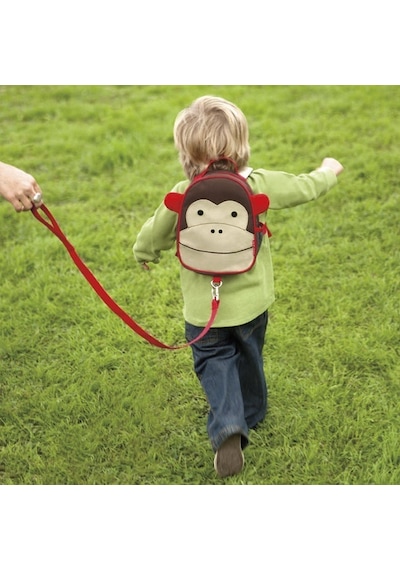Skip Hop Zoo Emniyet Kemerli Okul Çantası Maymun 001