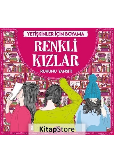 Renkli Kızlar - Yetişkinler için   Boyama