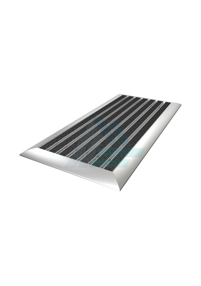 60X120Cm Gri Halı Yüzeyli 25Mm Yükseklikte Alüminyum Paspas