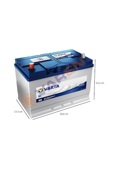 Varta Blue Dynamic G8 12 V 95Ah  830 A(EN) Akü