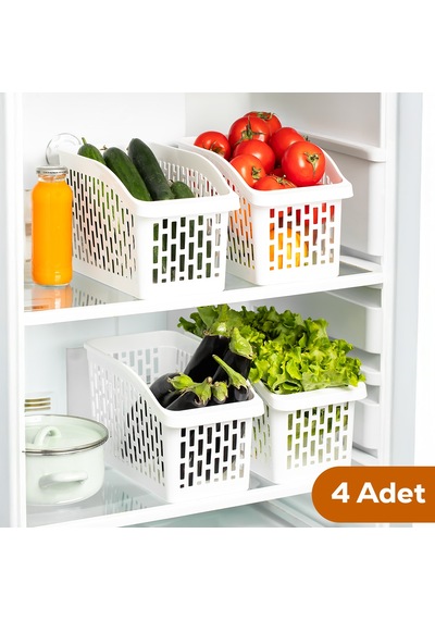 Porsima Org-23 4'lü Çok Amaçlı Dolap İçi Düzenleyici Organizer Beyaz