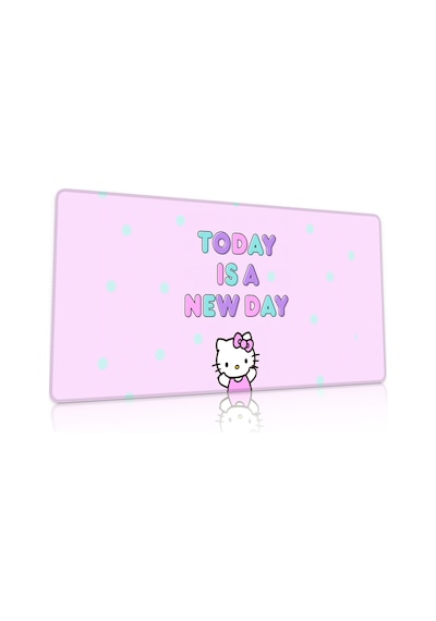 Hello Kitty Gaming Oyuncu 90x40 Cm Mousepad Kaymaz Taban Xl Mousepad