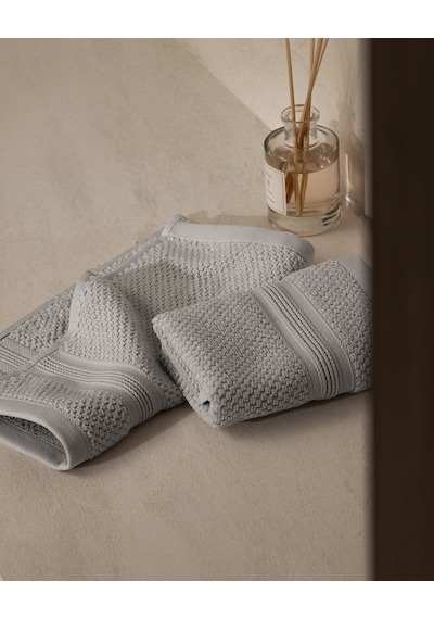 Madame Coco Celine 2'li %100 Pamuk El Havlusu - Gri - 30x30 Cm 8684427342671 Çok Renkli