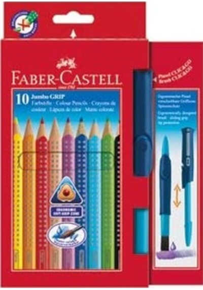 Faber Castell Jumbo Grip Boya Kalemi. 10 Renk