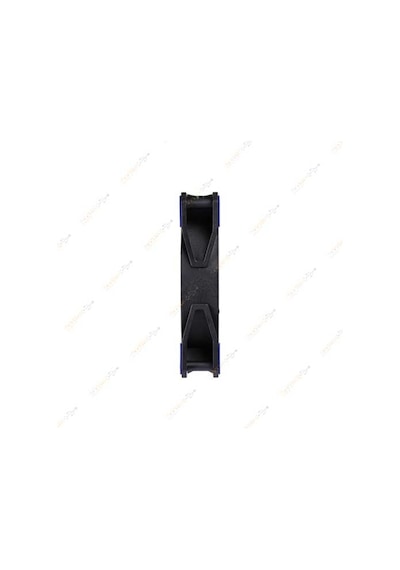 12Cm Kasa Fanı 3D 15 Led Lastik Pad Mavi Renk