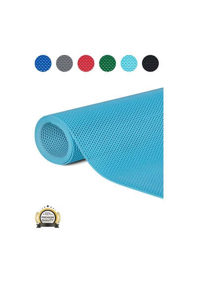 Hortumtech Bal Petek Paspas Kaydırmaz Pvc Islak Zemin Duş Havuz Su Tahliyesi 4 Mm - Turkuaz 120 X 180 Cm