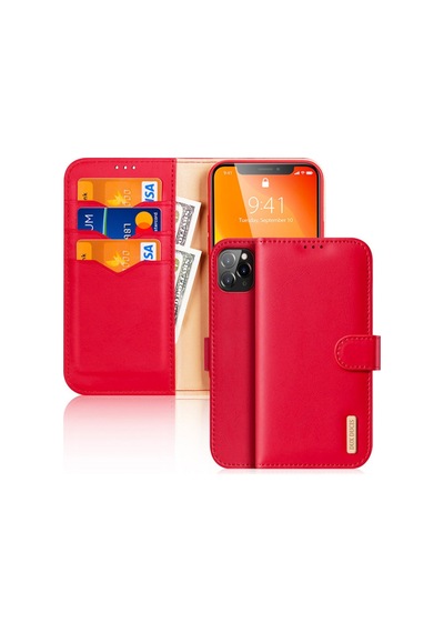 Dux Ducis Apple Uyumlu iPhone 11 Pro 5.8 Kilif Miknatisli Cüzdanli Deri Kilif 129944635 - Renk / Siyah