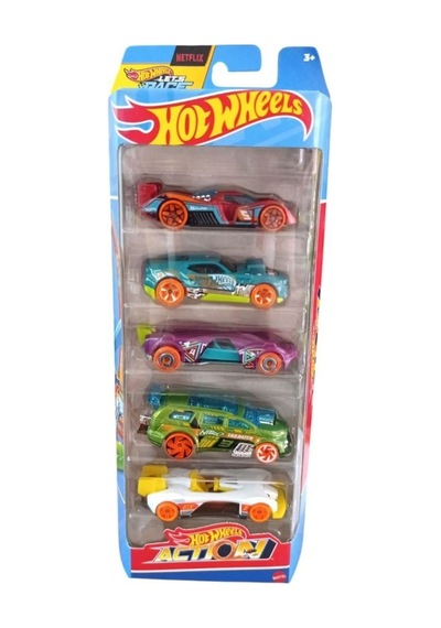 Mattel Hot Wheels Action Araba Seti Beşli 01806 Çok Renkli