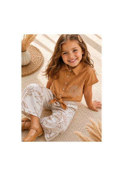 Uğur Bebe Kız Çocuk Camel Renk %95 Pamuk Bağlamalı Dokuma Gömlek Ekru Renk Geniş Paça Dokuma Pantolon Özel Gün Bayramlık Takım Camel Camel Uğur Bebe Kız Çocuk Camel Renk %95 Pamuk Bağlamalı Dokuma Gömlek Ekru Renk Geniş Paça Dokuma Pantolon Özel Gün Bayramlık Takım Camel Camel