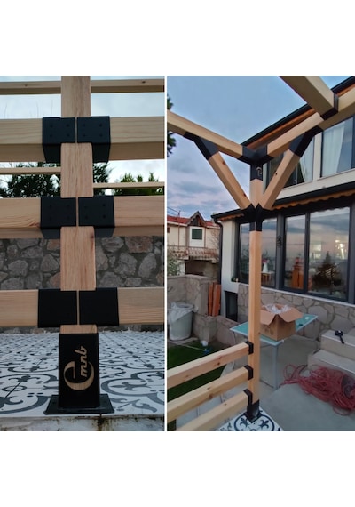 Pergule Pergola Kamelya Montaj Aparatı Taban Ayak