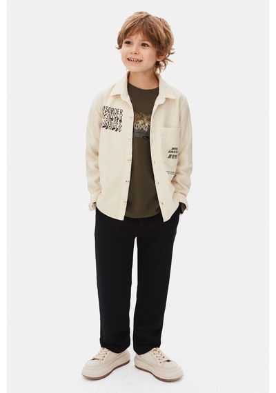 Xo Kids Erkek Çocuk Gömlek 8-14 Yaş 49319 Krem