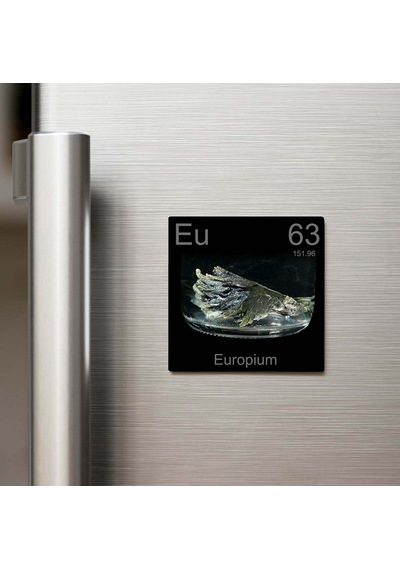 Europium Evropiyum Elementi Buzdolap Magneti 9x9 Cm