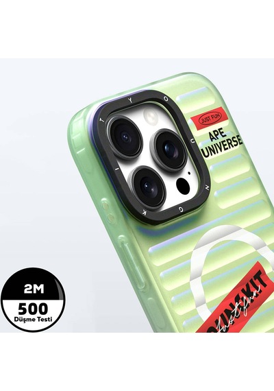 Apple iPhone 16 Pro Max Uyumlu Kılıf Magsafe Şarj Özellikli Youngkit Chameleon Serisi Kapak Kırmızı