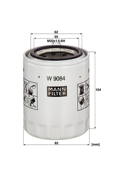 W 9084 - Yağ Filtresi - Mann Fılter