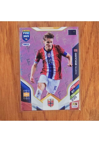 2026 Fans Favourite Martin Odegard Pink Oyun Kartı Fan55