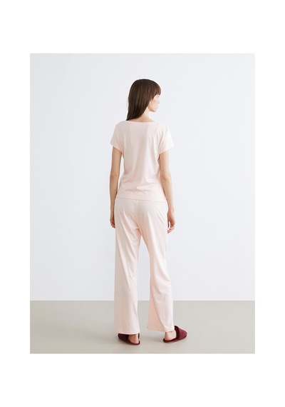 Lcw Dream Pembe U Yaka Modal Karışımlı Kadın Pijama Takımı