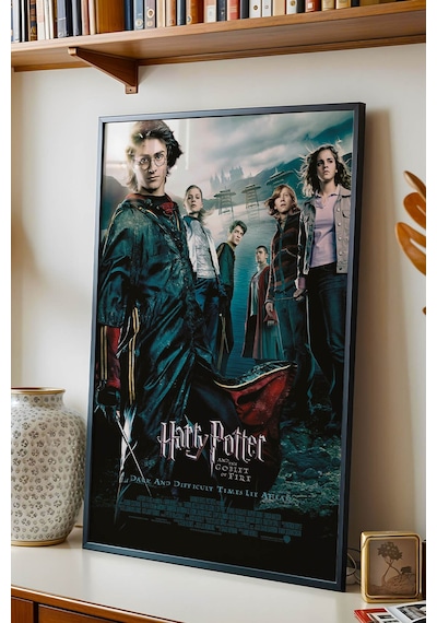 Harry Potter Ateş Kadehi Çerçeveli Tablo - Lüks Goblet Of Fire Sinematik Film Posteri Duvar Dekoru Siyah Harry Potter Ateş Kadehi Çerçeveli Tablo - Lüks Goblet Of Fire Sinematik Film Posteri Duvar Dekoru Siyah
