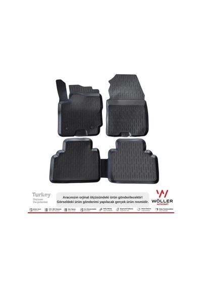 Ford Courier Paspas 2014 2023 Arası 3d Havuzlu Paspas