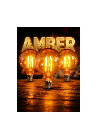 10 Adet G95 Rustik Led Ampul 4,5w Amber E27 ,balon Kırılmaz Gövde,500 Lümen,dekoratif Vintage Edison Glop Ampul 220v, Enerji Tasarruflu Uzun Ömürlü Led Lamba Seti
