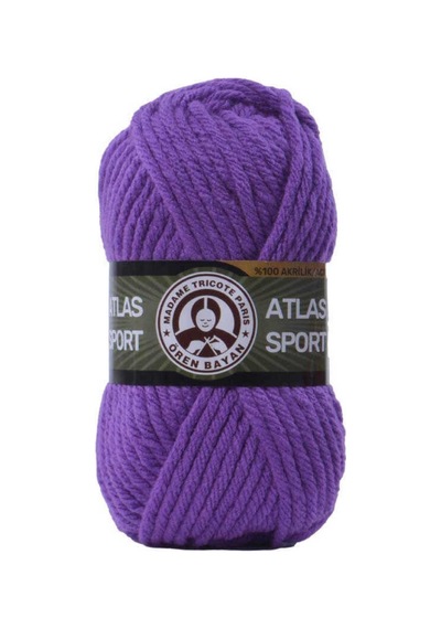 Atlas Sport Menekşe El Örgü İpi 3 Adet - Renk: 059 Leaf000572