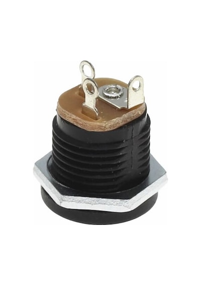 5.5X 2.1Mm Plastik Dc Güç Soketi Panel Montaj Power Jack Adaptör