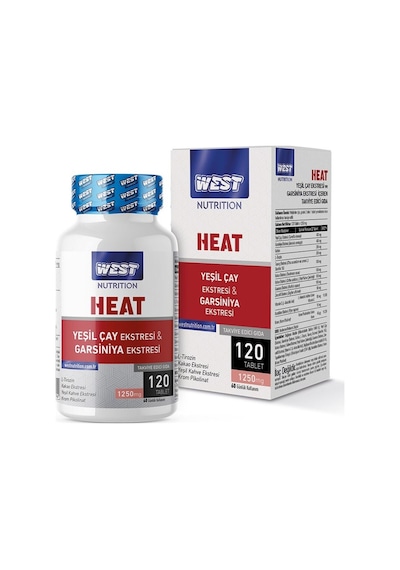 West Nutrition Heat Yeşil Çay Ve Garsiniya Ekstresi Kompleks 120 Tab