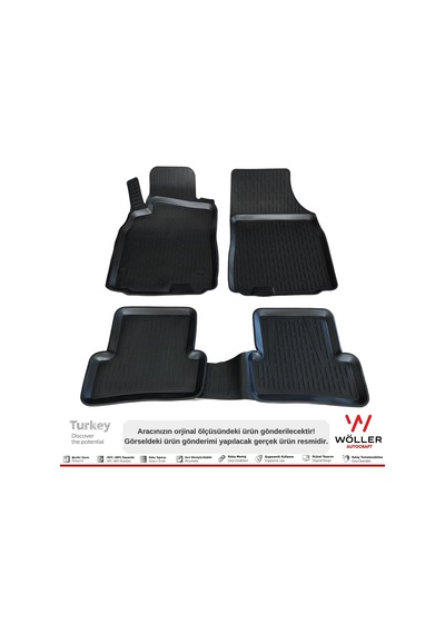 Renault Fluence Paspas 2009 - 2016 Arası 3D Havuzlu Wöller Paspas