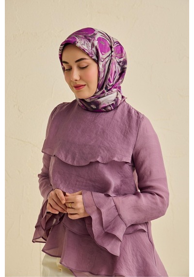 Silk Home Twill İpek Eşarp 11501-16 Gümüş