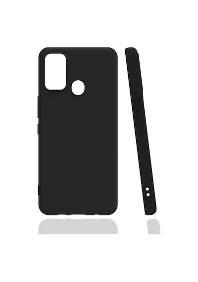 Tecno Spark 7t Kılıf Kamera Korumalı Silikon Rubber Arka Kapak Siyah