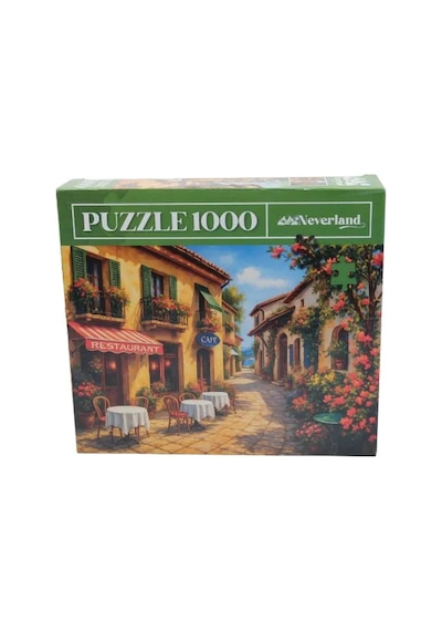 Neverland 1000 Parça Puzzle- Sunny Cafe Street Güneşli Kafe Sokağı