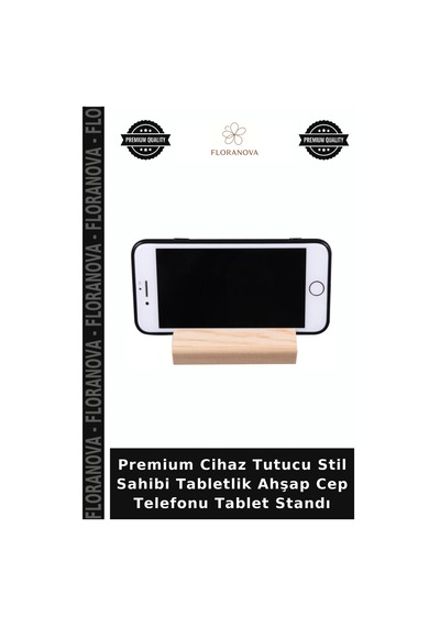 Premium Cihaz Tutucu Stil Sahibi Tabletlik Ahşap Cep Telefonu Tablet Standı