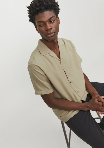 Jack & Jones Erkek Rahat Kesim Kısa Kollu Gömlek - Caaron 12251027 Fields Of Rye Kahverengi Jack & Jones Erkek Rahat Kesim Kısa Kollu Gömlek - Caaron 12251027 Fields Of Rye Kahverengi