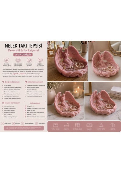 Melek Figürlü Takı Organizer 20 Cm 3d Baskı Dekoratif Takı Standı Şık Biblo & Takılık Pla Sağlıklı Malzeme Çok Renkli Melek Figürlü Takı Organizer 20 Cm 3d Baskı Dekoratif Takı Standı Şık Biblo & Takılık Pla Sağlıklı Malzeme Çok Renkli