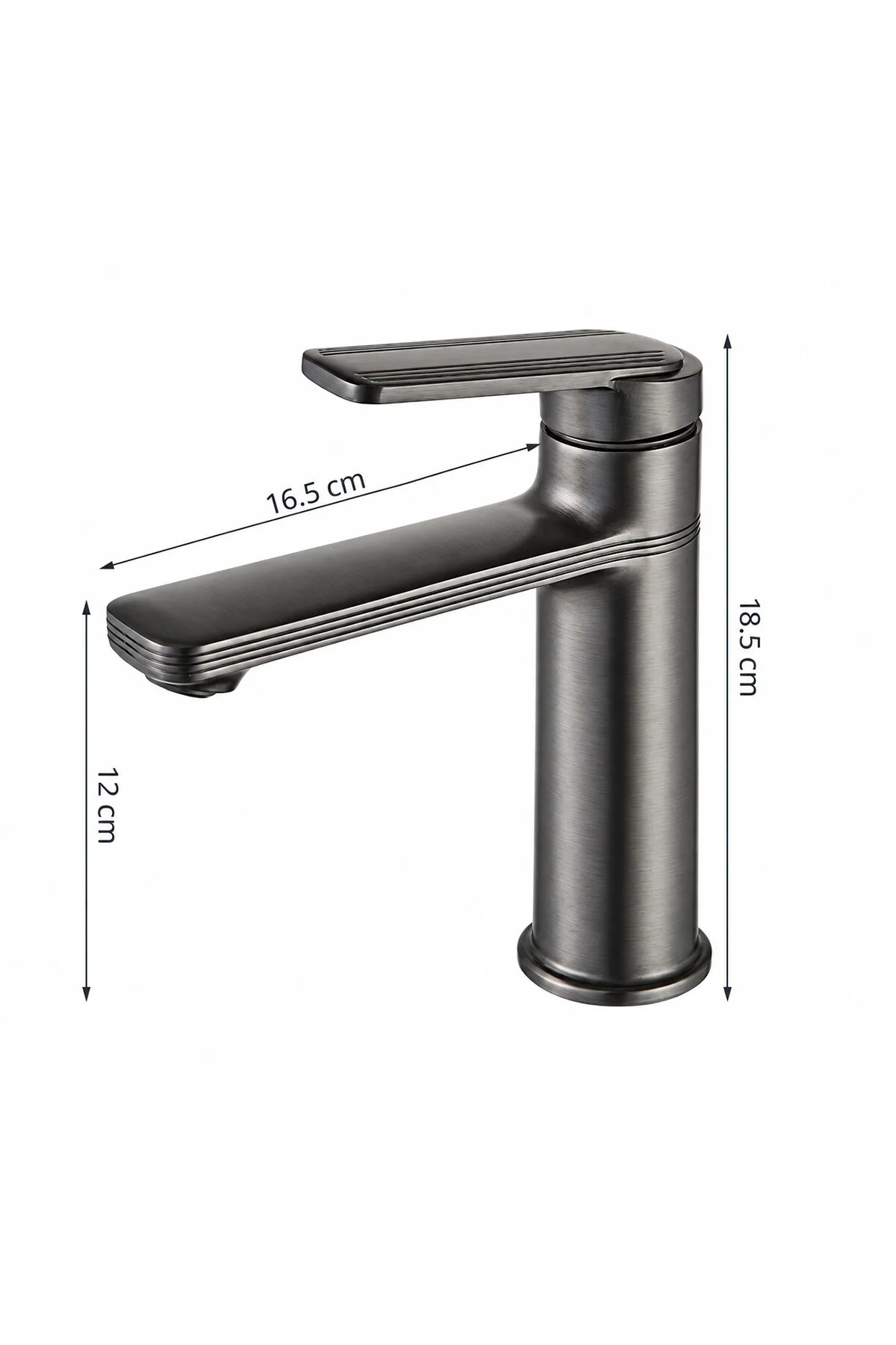 Eksen İnox Lavabo Bataryası Tek Kollu Sıcak Soğuk Banyo Musluğu Şık Tasarım Inox