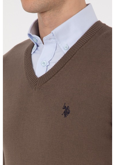 U.S. Polo Assn. U.s. Polo Assn. Erkek Vizon Kazak /triko 50313662-vr052