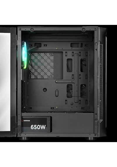 Rampage Prolıx Mesh 650w 80+ Siyah 4 12cm Argb Fan Manyetik Temperli Camlı Atx Mid-t Gaming Oyuncu K