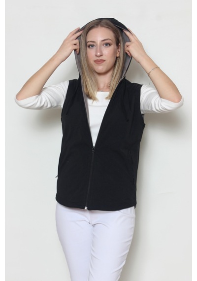 Cottoncool Kadın Içi Polar Yelek Siyah