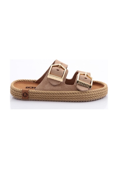 Bohonomad Sydney Kadın Tokalı Terlik SYD12-R0385 Camel