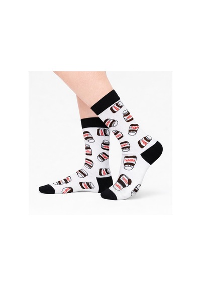 Carnaval Socks Beyaz Yummy Desenli Renkli Çorap Çok Renkli