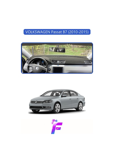 Volkswagen Passat B7 2010-2015 Uyumlu Torpido Örtüsü Yansıma Önleyici Hızlı Montaj K95 Torpido Halısı