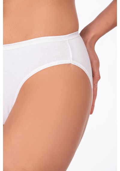 Özkan Underwear Pamuklu Likralı Süprem Slip Külot K6120 Beyaz