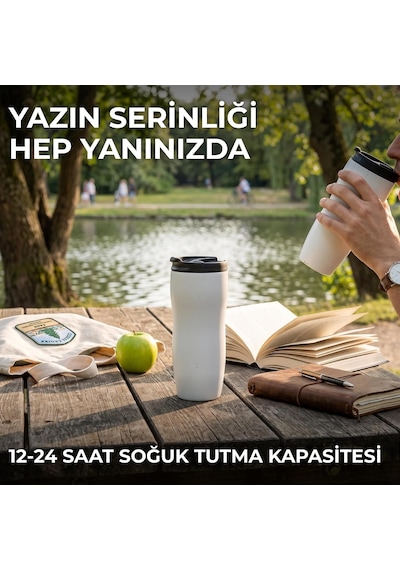 S-link Sl-tm1975 Mat Beyaz 240ml Iç 304 Dış 201 Paslanmaz Çelik Termos Kupa Çok Renkli