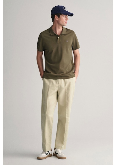 Gant Polo Yaka Erkek T-shirt Haki