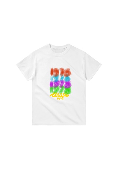 Paybuy Klasik 1978 Retro Nostalji Baskılı Erkek Tişört Beyaz